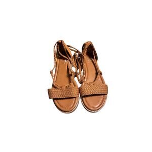 Crown Vintage Brown Lace Up Sandals Women’s Size 7.5 NWT